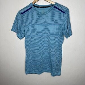 Nike Tailwind Dri-Fit Blue Running T-Shirt Tee‎ Shirt Mens Small Athletic Gym